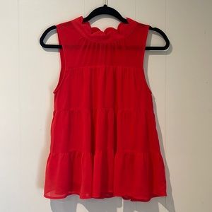 MONTEAU | Red Flowy Blouse